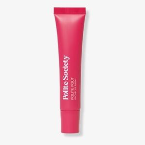 NWT Polite Society Polite Pout Glossy Lip Balm - Strawberry Glaze